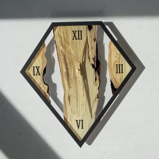Unique design solid wood wall clock