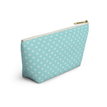Blue polka dot pattern cosmetic bag - Image 2