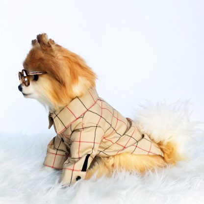 Pet Fashion Plaid Windbreaker - Image 4