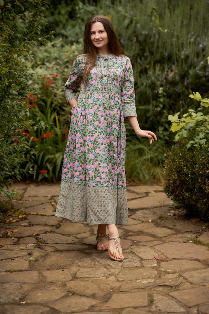 Ladies Elegant Printed Dress - Image 8