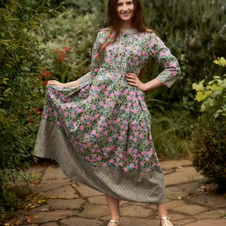 Ladies Elegant Printed Dress