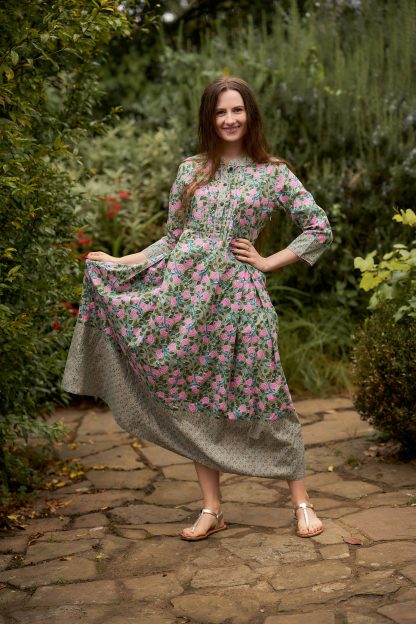 Ladies Elegant Printed Dress