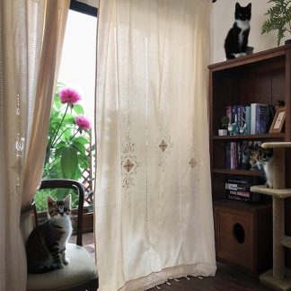 Handmade vintage cotton curtains