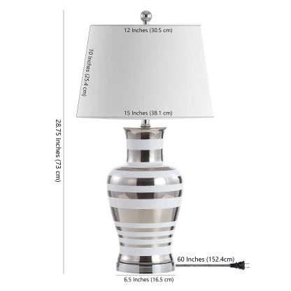 Striped Iron Classic Modern LED Table Lamp - Image 2