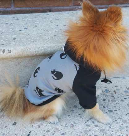 Cat Print Pet Hoodie - Image 4