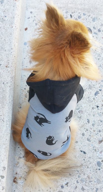 Cat Print Pet Hoodie - Image 3