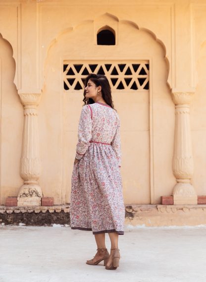 Floral waist dress - Image 3