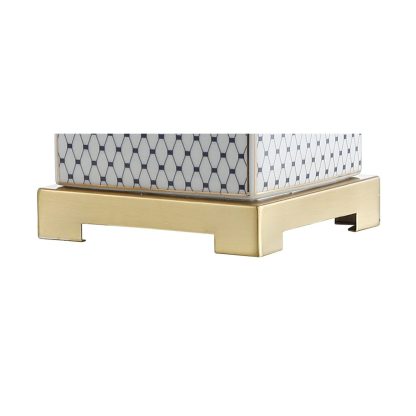 Ceramic Metal Ginger Jar LED Table Lamp - Image 6