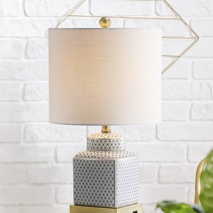 Ceramic Metal Ginger Jar LED Table Lamp - Image 2