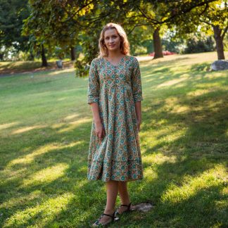 Forest print dress