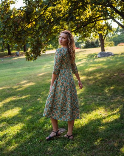 Forest print dress - Image 5