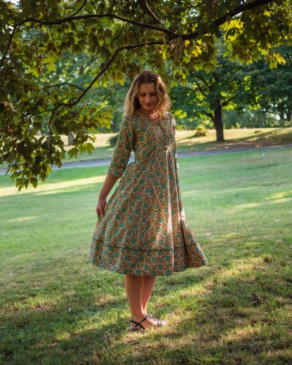 Forest print dress - Image 4