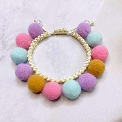 Pom Pom Adjustable Pet Collar - Image 3