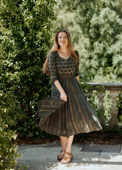 Hand-printed dress