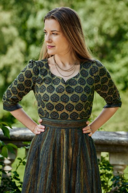 Hand-printed dress - Image 2