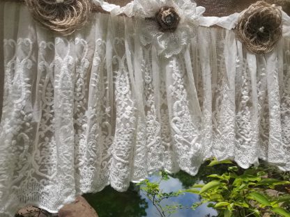 Burlap lace curtains - Image 5