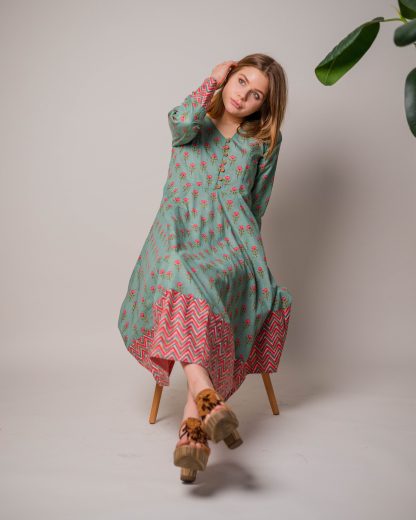 Botanical print dress - Image 5