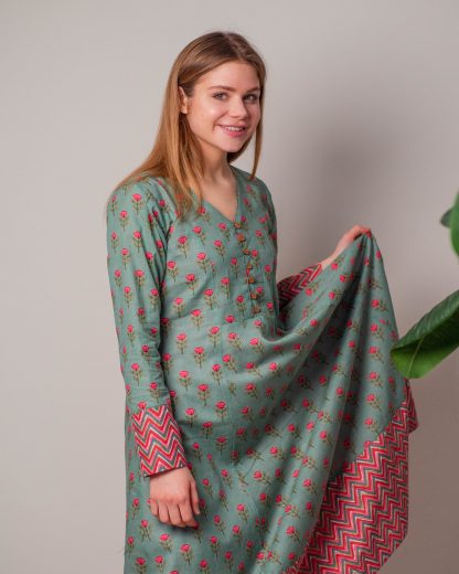 Botanical print dress - Image 4