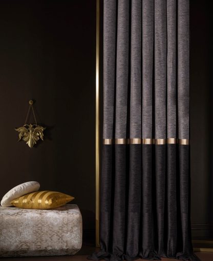 Light luxury contrast color stitching blackout curtains - Image 6