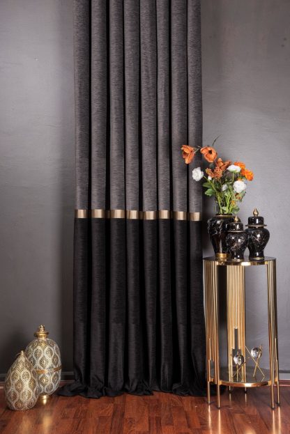 Light luxury contrast color stitching blackout curtains - Image 4