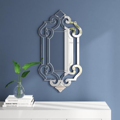 Rectangular Venetian Decorative Wall Mirror - Image 5