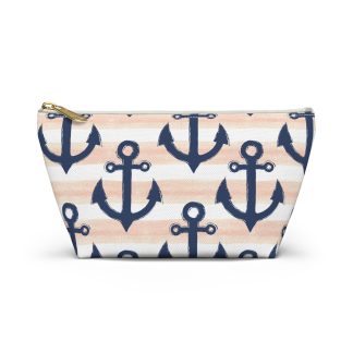 Navy Anchor Cosmetic Case