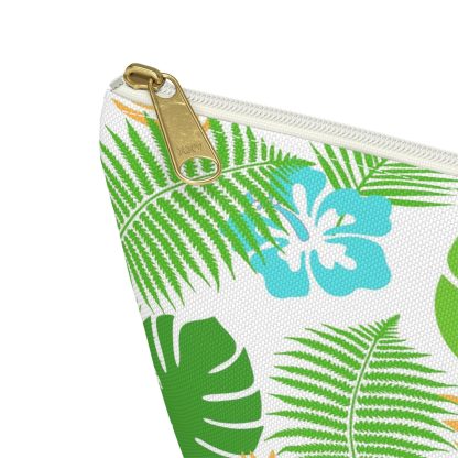 Tropical leaves pattern cosmetic bag - Image 4