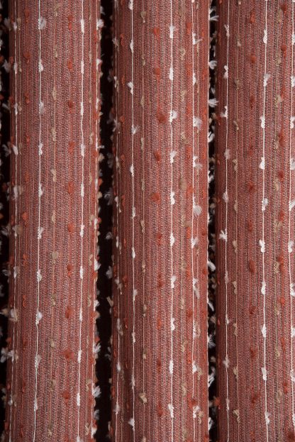 Retro style coffee color polka dot gauze curtain - Image 2
