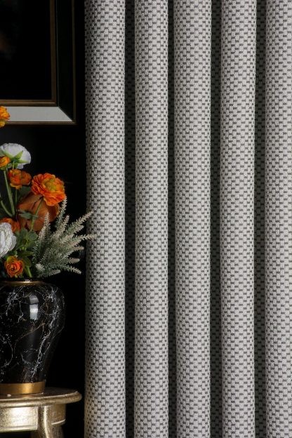 Woven textured blackout curtains - Image 7