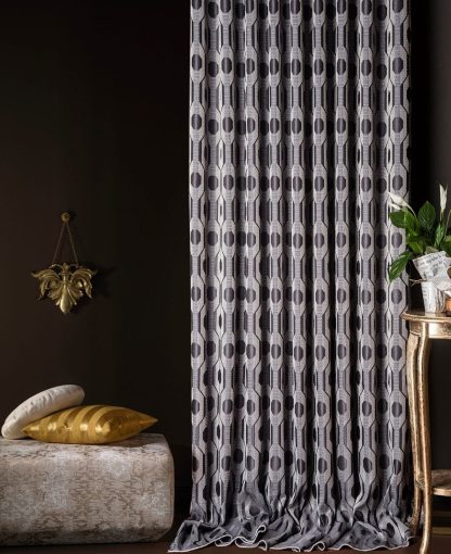 Modern simple jacquard curtains