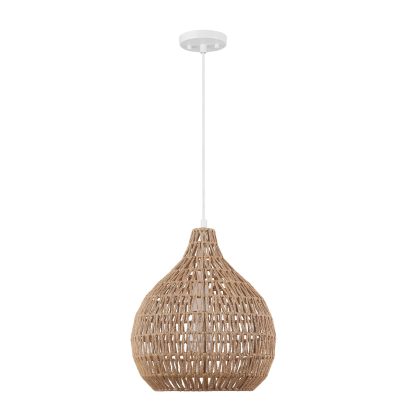 Single head chandelier hemp rope lampshade