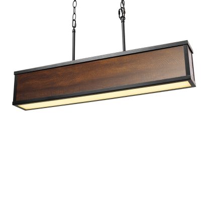 Imitation wood chandelier - Image 6
