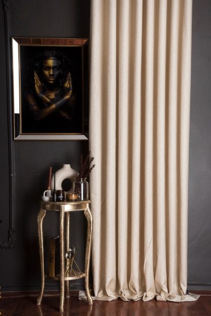 High light-blocking cotton and linen curtains