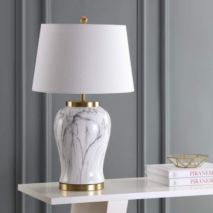 Ceramic Marble LED Table Lamp - Image 9