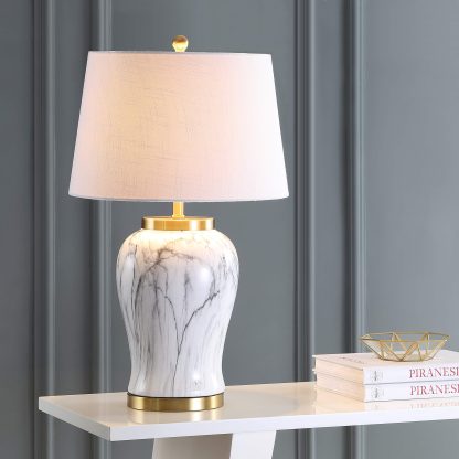 Ceramic Marble LED Table Lamp - Image 3