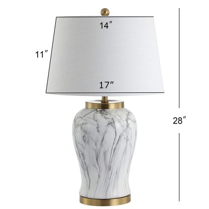 Ceramic Marble LED Table Lamp - Image 2