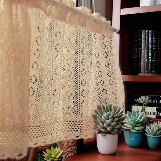 Vintage Crochet Short Curtains