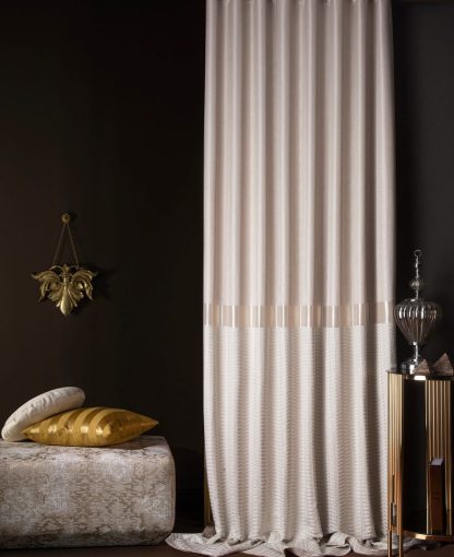 High-quality textured striped blackout curtains