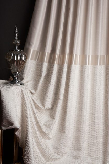High-quality textured striped blackout curtains - Image 5