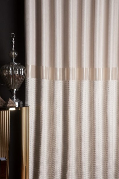 High-quality textured striped blackout curtains - Image 3