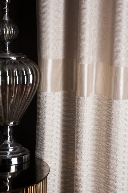 High-quality textured striped blackout curtains - Image 2