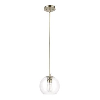 Single head chandelier brass clear glass lampshade