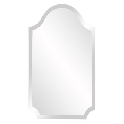 Arched bevel wall mirror
