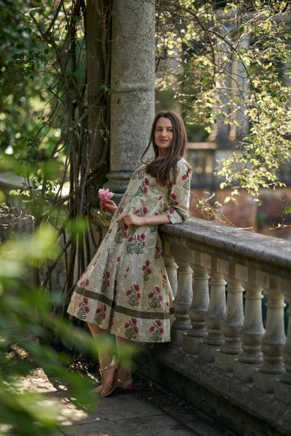 Hand-printed dress - Image 3
