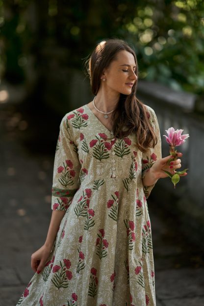Hand-printed dress - Image 2