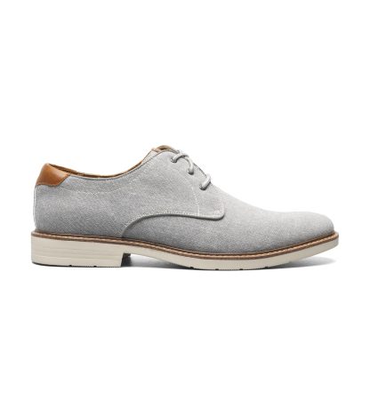 Men's canvas flat toe oxford shoes - Image 2