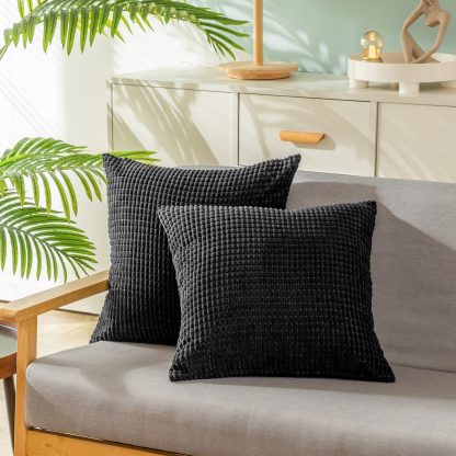 Dark Grey Waffle Pillowcase - Image 5