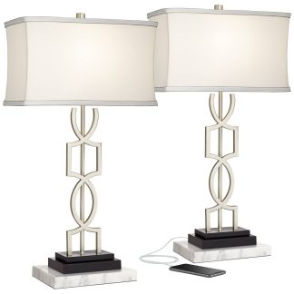 Modern simple metal art table lamp