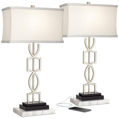 Modern simple metal art table lamp