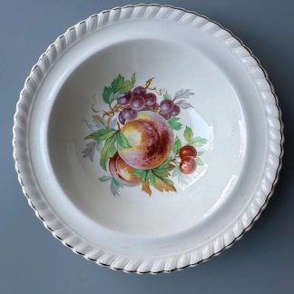 Fruit painted ceramic bowl